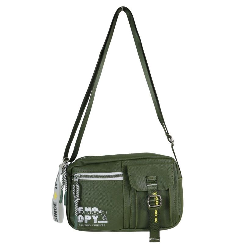 Bolsa Semax Snoopy Feminina Pequena Transversal SP25001 Cor:Preto